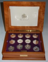 Lot 125 - 2003 Golden Jubilee 24 coin silver proof crown...