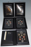Lot 128 - Great Britain, 3 cased Royal Mint proof coin...