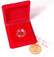 Lot 99 - Great Britain, cased 1980 gold proof half...
