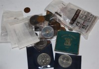 Lot 134 - Mixed lot of various world coins to include;...