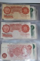 Lot 141 - Great Britain, folder of 44 various banknotes...