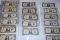 Lot 142 - USA, 35 various banknotes, silver certificates,...