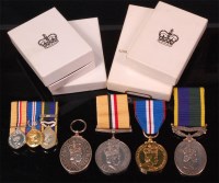 Lot 255 - A group of ER. II medals to include Iraq...