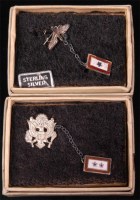 Lot 307 - Two WW II American sterling silver sweetheart...