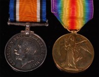 Lot 244 - A WW I British war and Victory duo naming 2256....