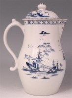 Lot 429 - A Lowestoft porcelain milk jug and cover,...