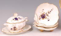 Lot 436 - A Royal Worcester porcelain seven piece part...