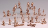 Lot 466 - A set of 19 silver Cries of London figural...