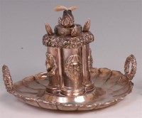 Lot 471 - A William IV silver table lighter, having a...