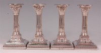 Lot 487 - A set of four James Dixon & Sons silver...