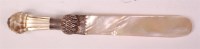 Lot 493 - A late Victorian silver mounted paperknife,...