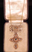 Lot 556 - A Liberty & Co Art Nouveau gold and diamond...