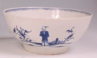 Lot 433 - An 18th century Worcester porcelain slop bowl,...