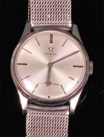 Lot 584 - An Omega steel cased gents wristwatch, having...