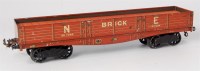 Lot 435 - Bassett-Lowke bogie NE brick wagon, some...