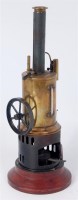 Lot 39 - Carette vertical steam engine with single...
