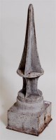 Lot 64 - A railway cast iron finial, unmarked, possibly...