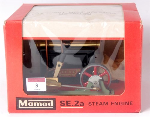 Lot 3 - Mamod SE2A boxed as issued stationary steam...