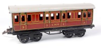 Lot 305 - Bing short bogie LMS 1st/3rd coach with...