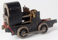 Lot 349 - GI electric motor on 0-4-0 chassis with wheels...