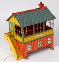 Lot 459 - Hornby 1935-9 No. 2E signal cabin with blue...