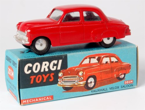 Lot 1623 - Corgi Toys, 203M Vauxhall Velox saloon, red...