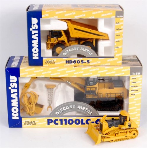 Lot 2619 - Joal and Diapet 1/50th scale Komatsu...