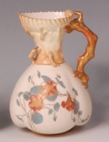 Lot 333 - A late Victorian Royal Worcester ivory ware...