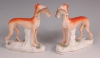 Lot 341 - A pair of mid-Victorian Staffordshire hunting...