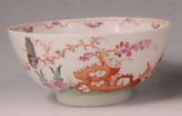 Lot 354 - A Lowestoft porcelain footed slop bowl, circa...