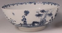Lot 357 - A Lowestoft porcelain footed bowl, circa...