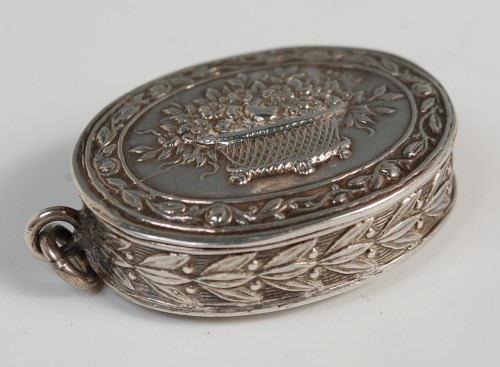 Lot 391 - A circa 1900 continental silver snuff-box, of...