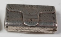 Lot 400 - A late Georgian silver pocket snuff box,...