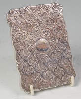Lot 404 - A mid-Victorian silver calling card case, of...