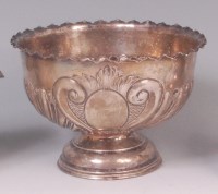 Lot 429 - A late Victorian silver pedestal rose bowl,...