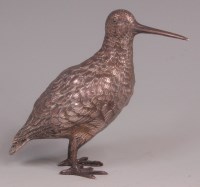 Lot 435 - A modern silver snipe, naturalistically...