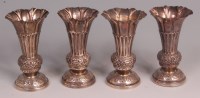 Lot 437 - A set of four 19th century English silver...