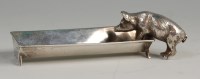 Lot 451 - A late Victorian silver pig and trough,...