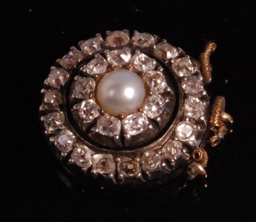 Lot 478 - A late Victorian yellow metal backed seed...