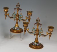 Lot 535 - A pair of French late 19th century gilt bronze...