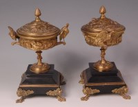 Lot 538 - A pair of late 19th century French gilt bronze...