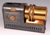 Lot 543 - A Victorian glass slide projector, by Horne &...