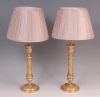 Lot 565 - A pair of 19th century gilt bronze table...