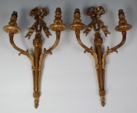 Lot 572 - A pair of early 20th century French gilt...