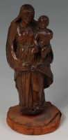 Lot 583 - A 17th century Flemish carved walnut figure of...