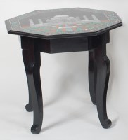 Lot 607 - A contemporary octagonal slate topped low...