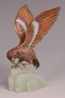 Lot 627 - A Su Hai Chinese silver gilt and enamel bird...