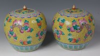 Lot 665 - A pair of late 19th century Chinese stoneware...