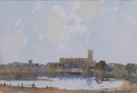 Lot 683 - Edward Wesson (1910-1983) - Blytheburgh Church?...