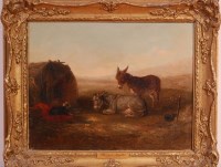 Lot 690 - Thomas Smythe (1825-1906) - Donkeys and dog by...